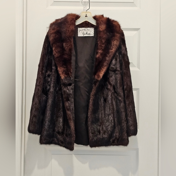 Jay Chester for Gus Mayer Mahogony Mink Jacket, Vintage, EUC, Size Small - Picture 2 of 8